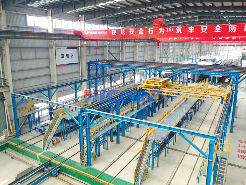 智慧梁場(chǎng)生產(chǎn)線